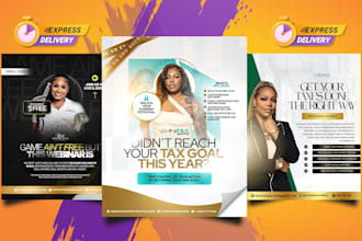 design best tax flyer, business flyer, credit repair flyer