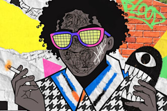 make a unique street pop art collage