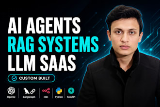 develop ai agents, rag systems and custom llm apps