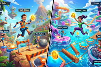 develop fun multiplayer party game in unity with online co op game for mobile