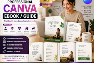 design a professional canva ebook, wellness guide, or PDF for your business