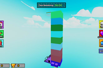 build a full custom roblox game with UI, map, builds, scripts, everything