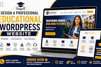 design a professional educational wordpress website