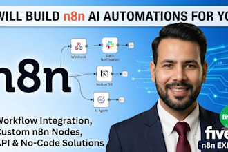 design n8n ai automation expert , whatsapp automation , and email automation