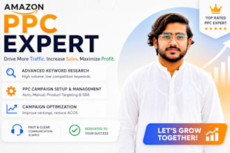 setup, manage and optimize your amazon PPC ads campaigns