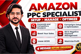 setup, manage and optimize your amazon PPC ads campaigns