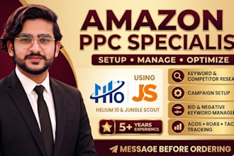 setup, manage and optimize your amazon PPC ads campaigns