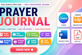 do prayer journal, journal formatting, daily devotional , canva ebook design