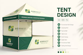 design professional canopy tents and event brandig