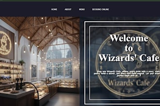 develop a responsive full stack website