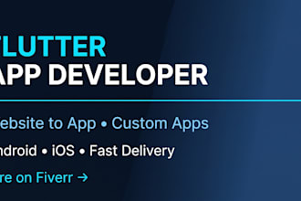convert your website into app or build a custom flutter app