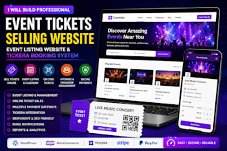 build event tickets selling website event listing website tickera booking system