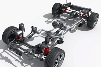 design car and ev suspension,steering system,wheel assembly,multilink suspension