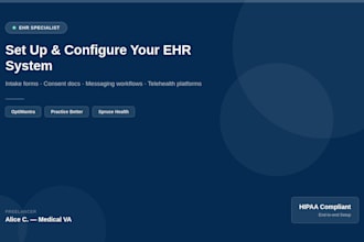 set up and configure your ehr and emr system