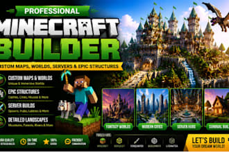 build custom minecraft maps, worlds, servers and epic structures