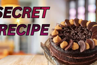 design attractive food and recipe thumbnails for youtube