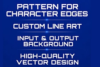 create edges pattern, fabrics, pattern character lines