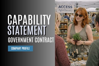 design capability statement for your business, government contract
