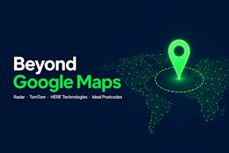 migrate google maps to radar, tomtom or ideal postcode