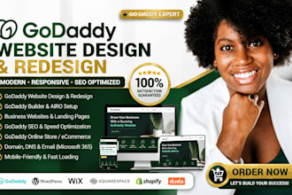 design godaddy website redesign godaddy website develop godaddy website expert
