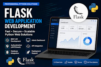 develop python flask, fastapi or django web application