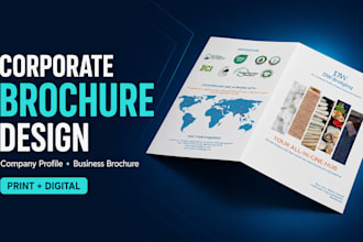 design a modern corporate brochure or company profile