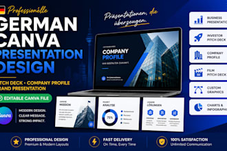 design german brand keynote presentation, slide template, film TV pitch deck