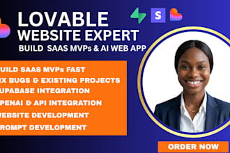 fix and launch lovable ai website, lovable dev,lovable saas mvp, vibe code