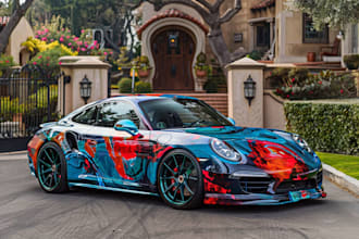 create racing car wrap, itasha wrap design