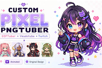 create custom pixel art pngtuber giftuber avatar veadotube twitch stream image