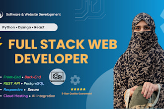 be your full stack web developer, front end developer and back end developer