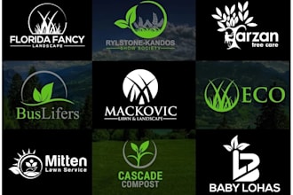 design unique landscape and lawn care logo