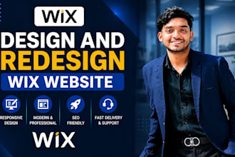 build wix website design, wix ecommerce, and wix studio website
