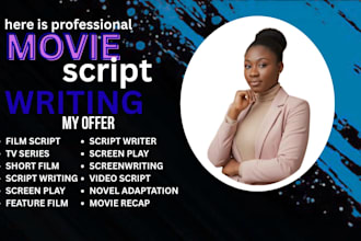 write your script, screenplay write, feature film, tv series, script formatting