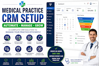 set up a custom medical practice CRM with patient automation
