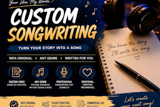write a song for you for only 5 dollars with the best lyrics