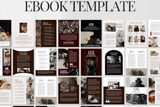 design coaching workbook, workbook template, canva ebook template, planner