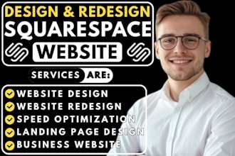 redesign squrespace design squarespace website development build busines website