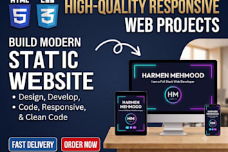 build modern static website