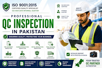 inspect your products with professional qc inspection in pakistan