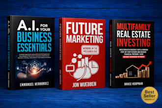 do 3d book cover design, ebook cover, KDP book cover