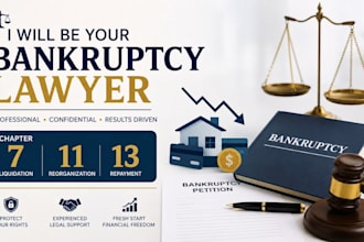 be your bankruptcy lawyer for chapter 7, chapter 11 and 13
