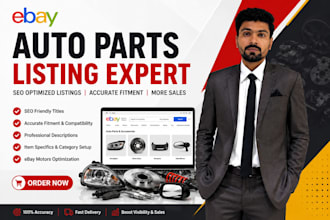 do ebay auto parts listings with fitment and compatibility
