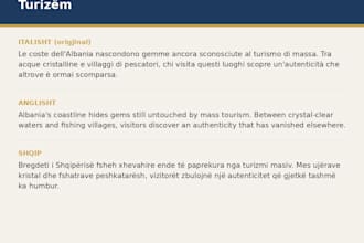 translate between italian english and albanian accurately