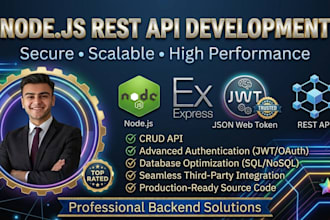develop a secure node js rest API with express and mongodb