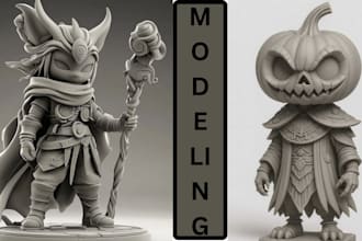create custom 3d miniatures and print ready stl files