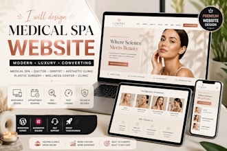 design medical spa, doctor, dentist, aesthetic clinic, plastic surgery website