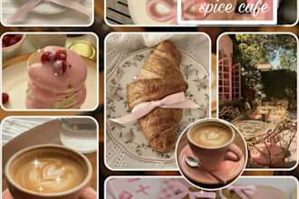 design aesthetic social media posts and pinterest pins