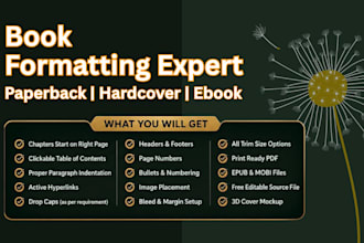 design ebook, print book, ingramspark manuscript formatting, paperback hardcover
