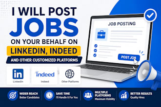 post your job on linkedin and indeed